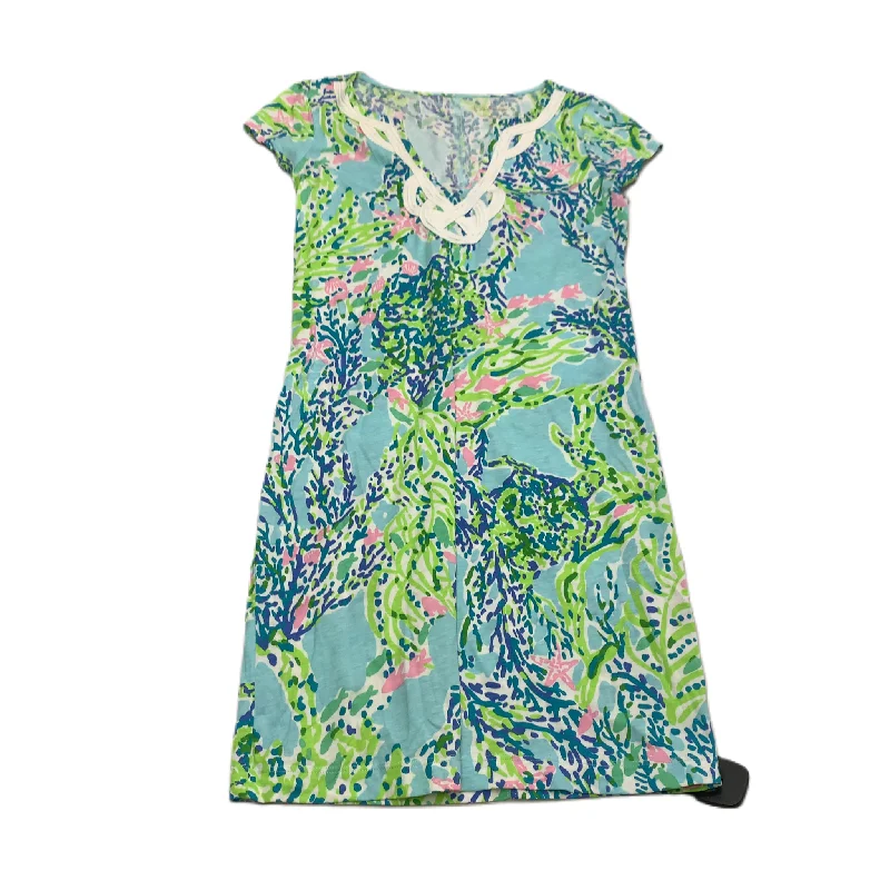 Blue & Green  Dress Designer By Lilly Pulitzer  Size: Xs