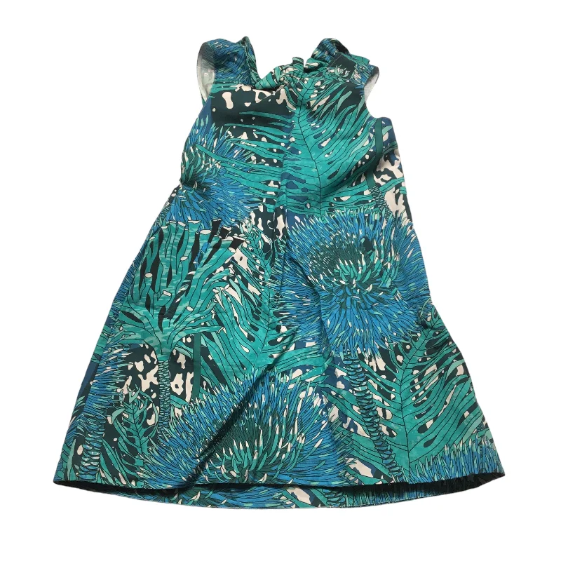 Blue & Green Dress Designer Tyler Boe, Size S