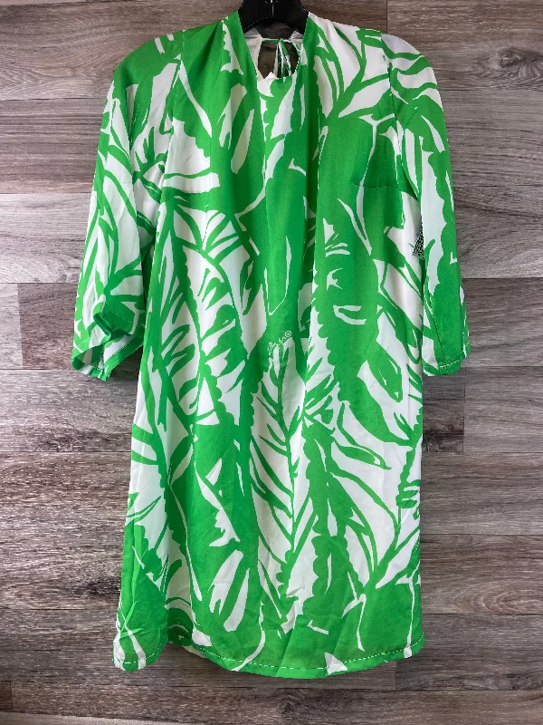 Green & White Dress Designer Lilly Pulitzer, Size Xl