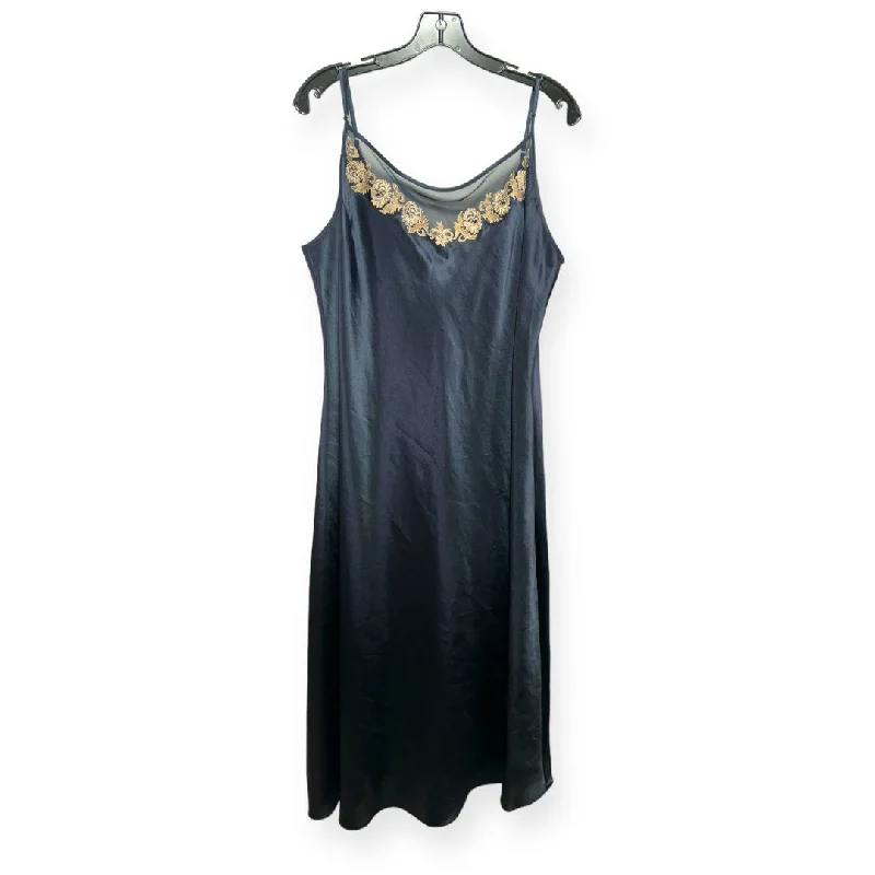 Embroidered Slip Dress Designer Halston, Size 2x