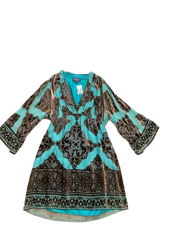 Teal Dress Designer Hale Bob, Size L