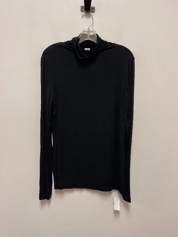 Top Long Sleeve Basic By Anne Klein In Black, Size: Xl