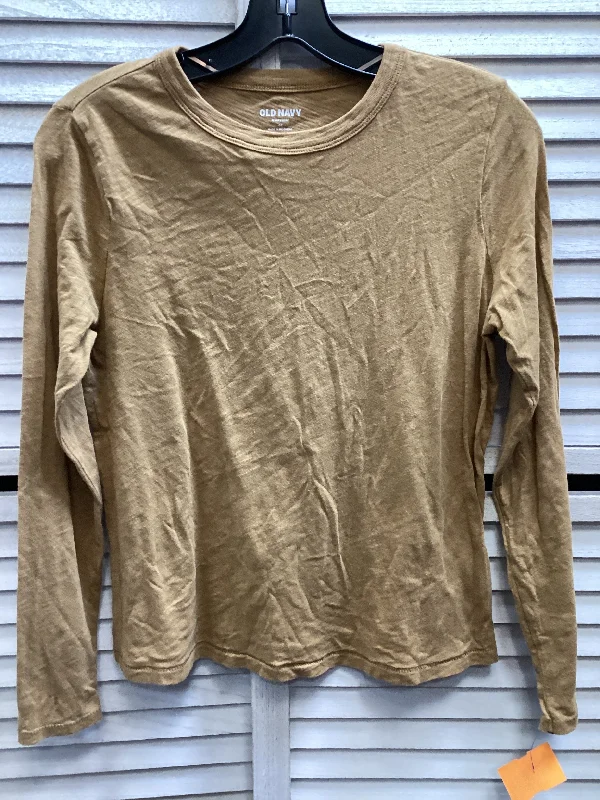 Top Long Sleeve Basic By Old Navy In Brown, Size: Xs