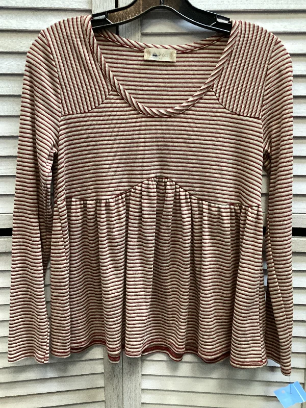 Top Long Sleeve By Altard State In Striped, Size: Xs