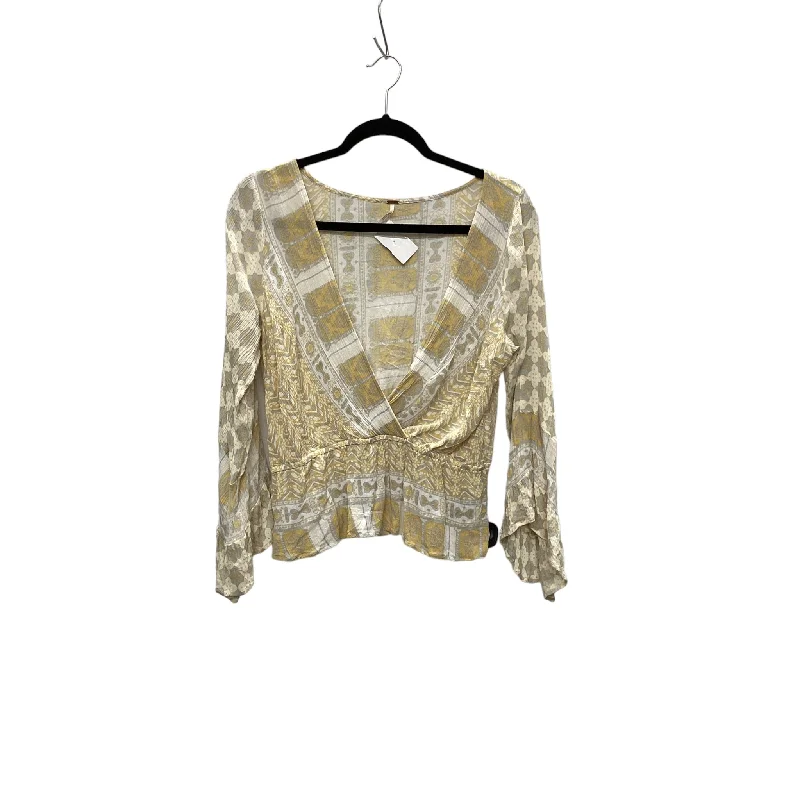 Top Long Sleeve By Free People In Multi-colored, Size: M