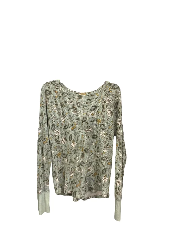 Top Long Sleeve By Knox Rose In Floral Print, Size: Xl