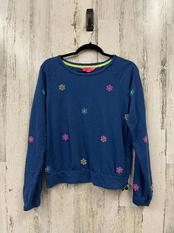 Top Long Sleeve By Lilly Pulitzer In Blue, Size: M