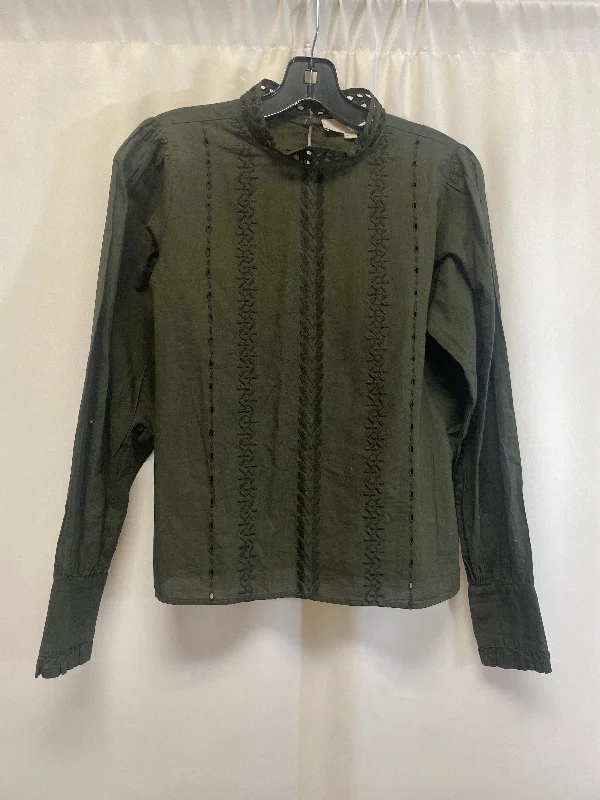 Top Long Sleeve By Loft In Green, Size: Xs