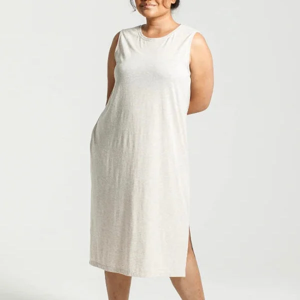 Relaxed Tank Dress  | Oatmeal