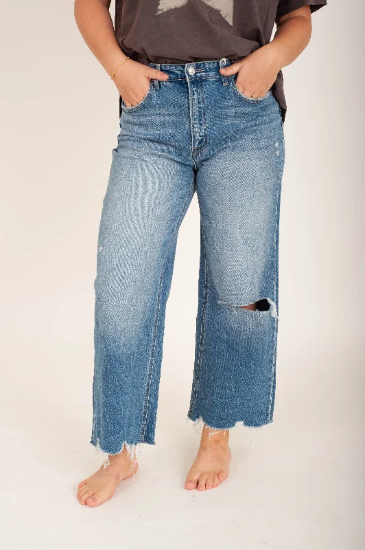 Sapphire High Rise Wide Leg Jean