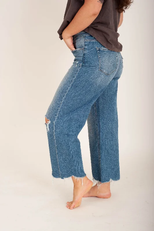 Sapphire High Rise Wide Leg Jean