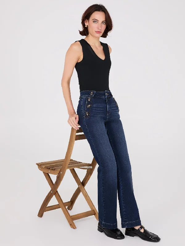 Mid-Rise Long Length Bootcut Sailor Jeans