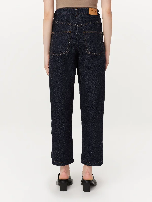 The Janis Wide Balloon Jean in Dark Wash