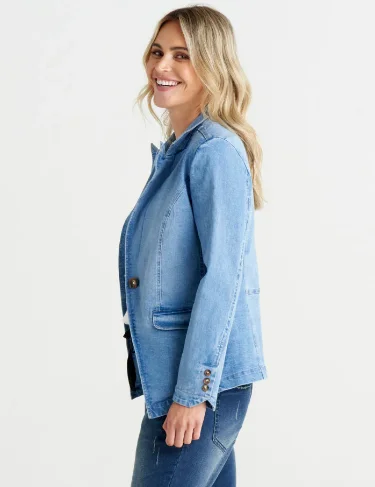 Betty Basics Becki Denim Blazer