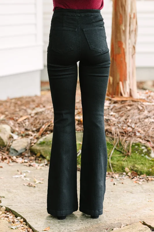 Break it Down Black Flare Jeans