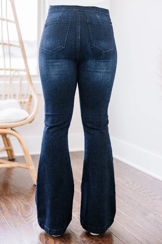 Break It Down Petite Dark Wash Flare Jeans