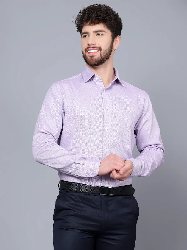 Cantabil Men Purple Shirt