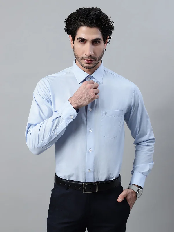 Cantabil Men Sky Blue Shirt