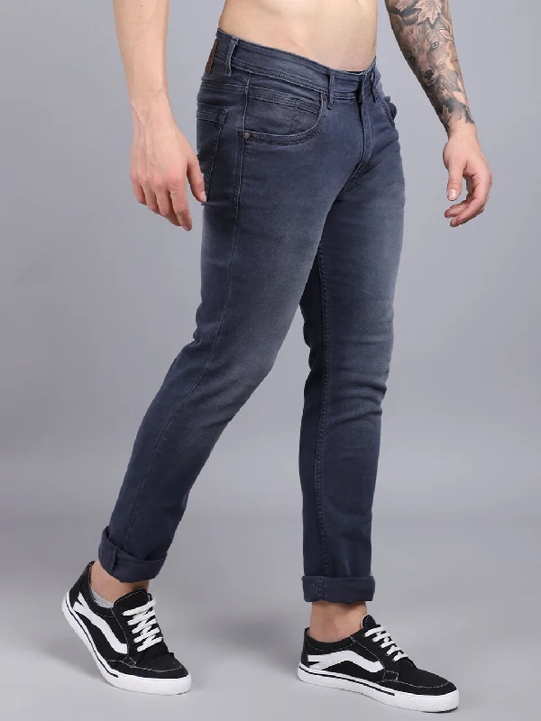 Cantabil Men's Grey Denim