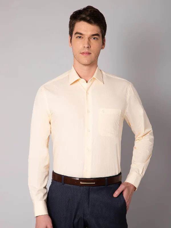 Cantabil Men's Lemon Shirt