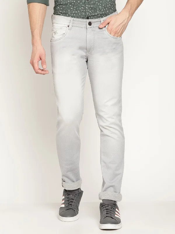 Cantabil Men's Silver Denim