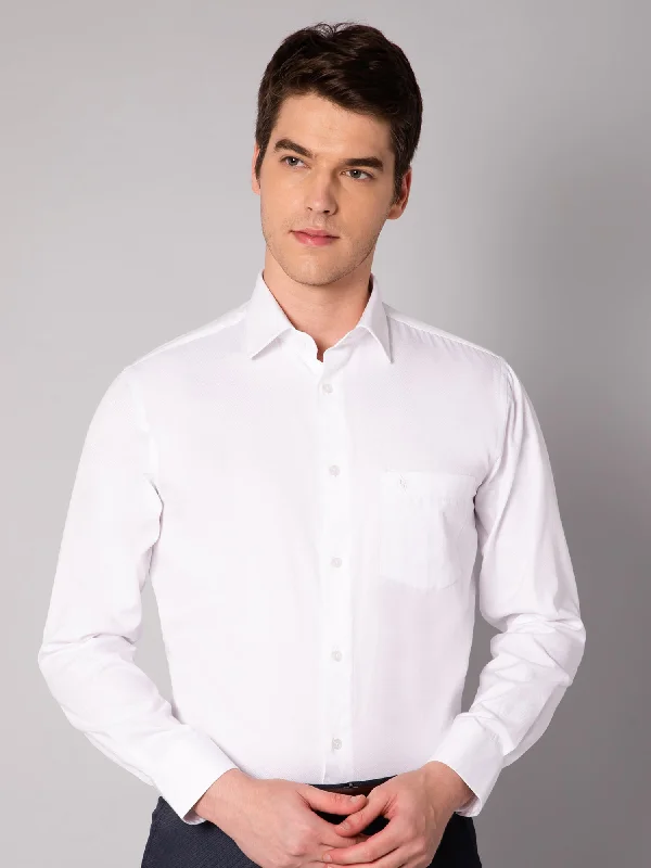 Cantabil Men's White Shirt