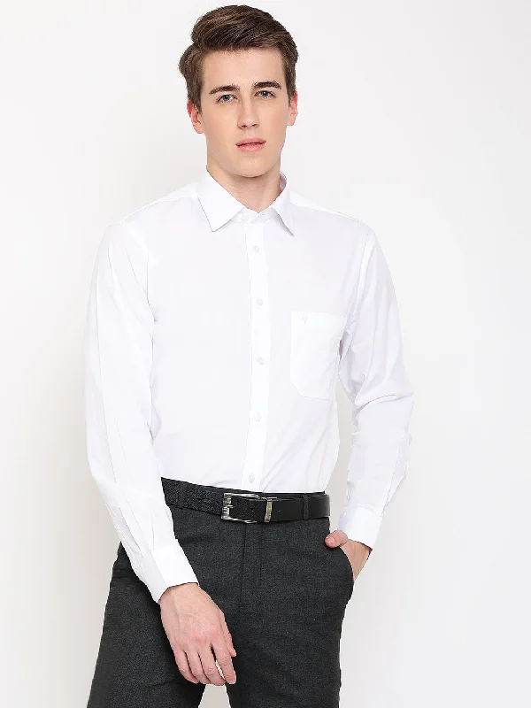 Cantabil Mens White Shirt