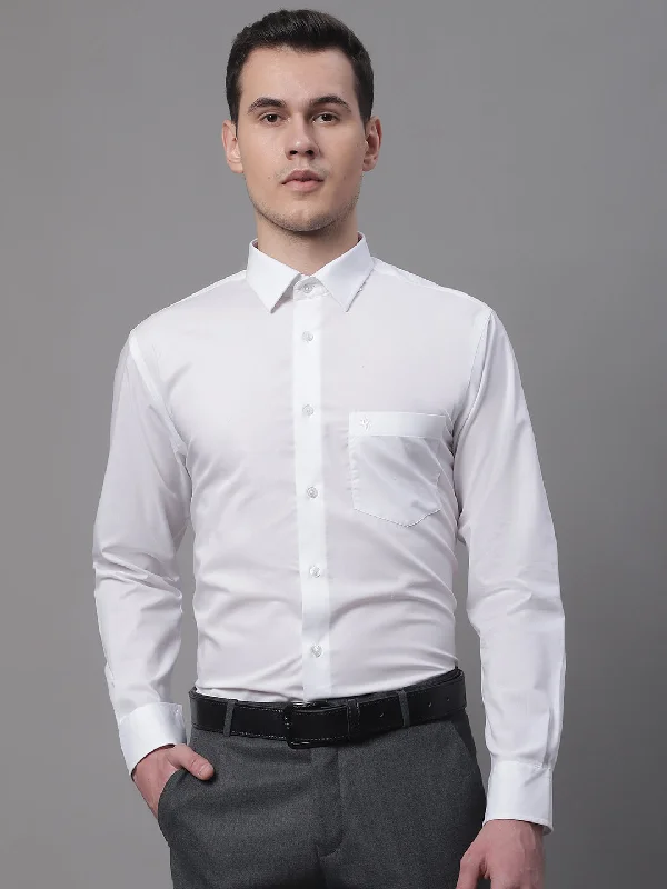 Cantabil Men's White Shirt