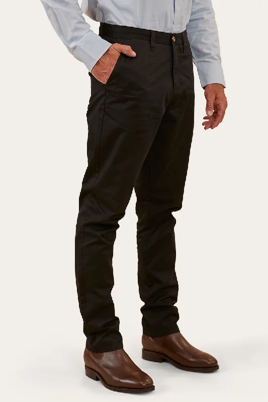 Collins Mens Regular Fit Chino Pant - Black