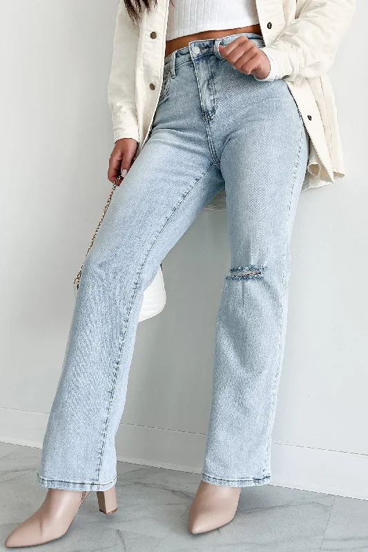 Demi High Rise Flying Monkey 90's Vintage Flare Jeans (Light)