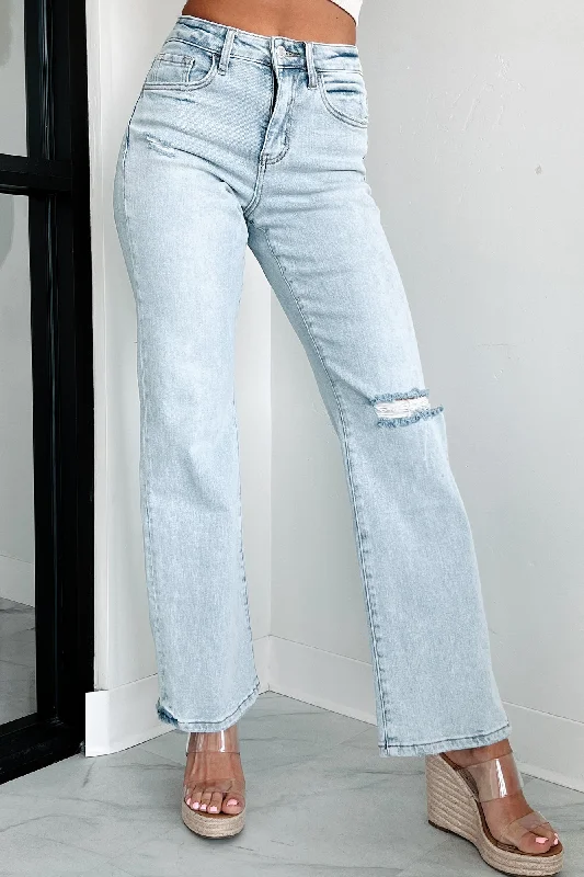 Demi High Rise Flying Monkey 90's Vintage Flare Jeans (Light)