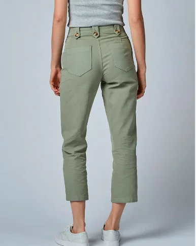 Dricoper Stella Canva Trousers Oil Green