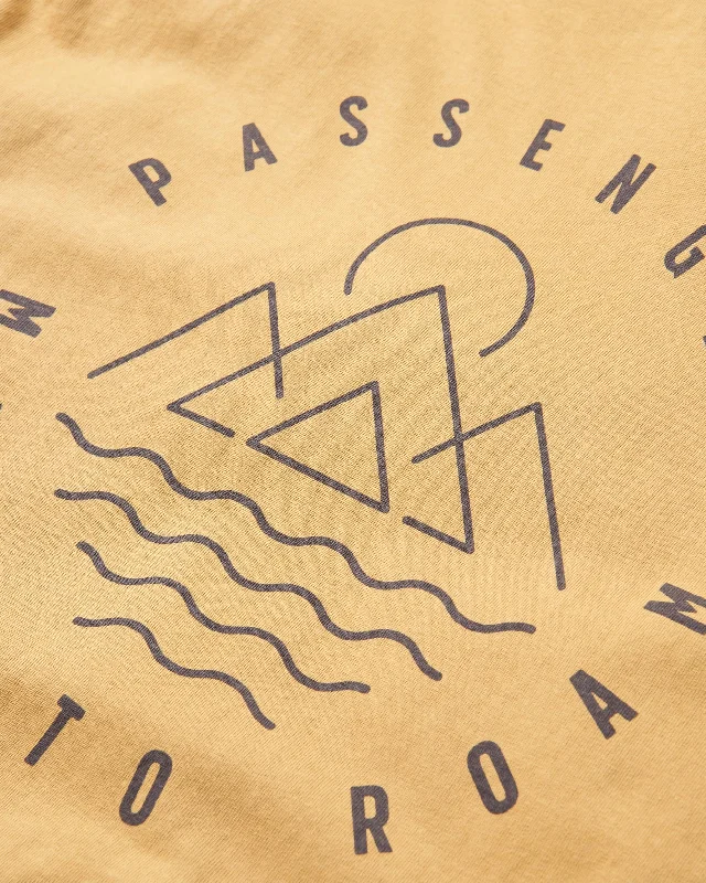 Escapism Recycled Cotton T-Shirt - Mustard Gold