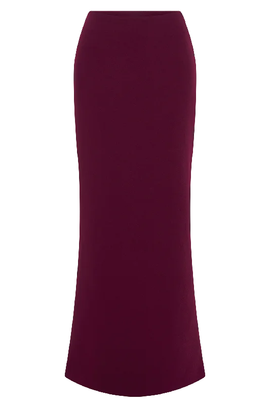 Micah Suiting Maxi Skirt - Plum