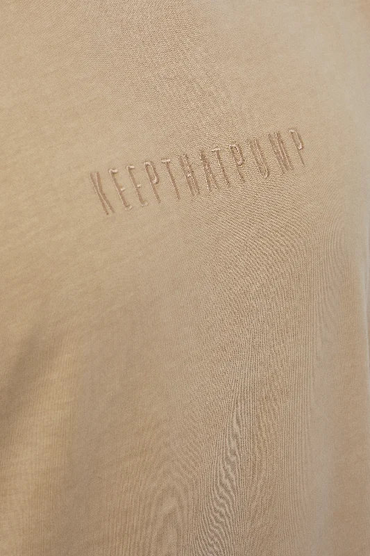 OVERSIZED TEE - BEIGE