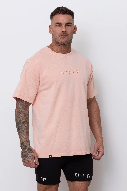 OVERSIZED TEE - SALMON