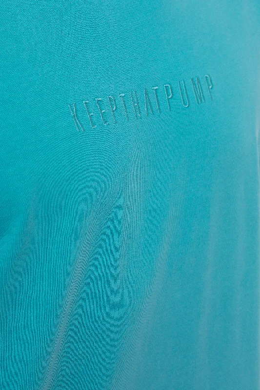 OVERSIZED TEE - TEAL BLUE