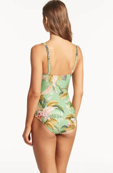 Sea Level Swim Australia- Lost Paradise Cross Front One Piece