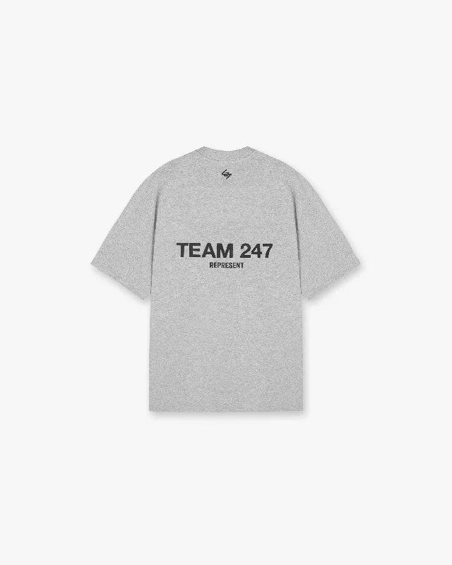 Team 247 Oversized  T-Shirt - Ash Grey