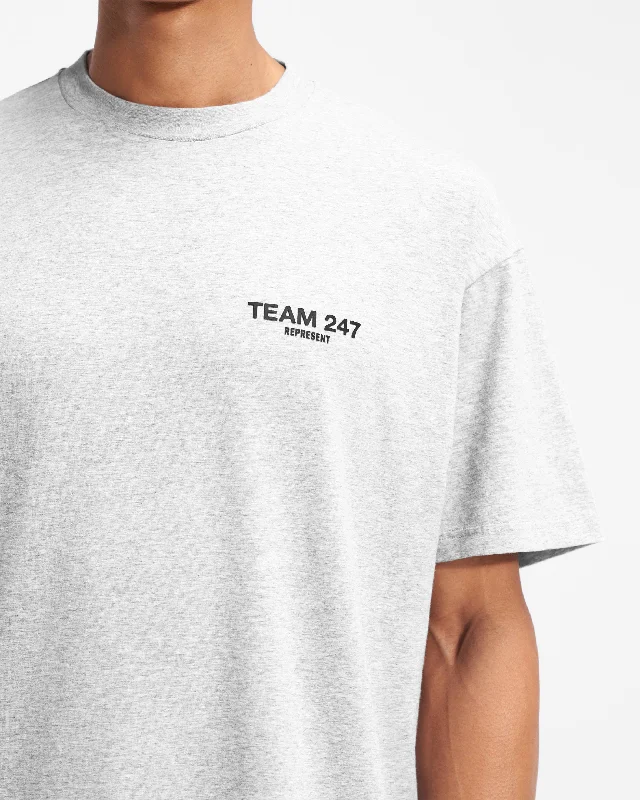 Team 247 Oversized  T-Shirt - Ash Grey