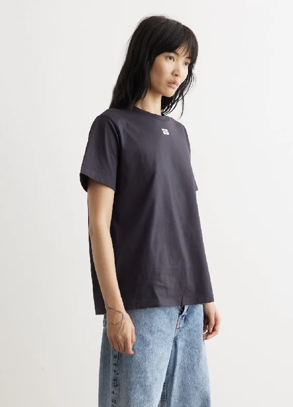 Basic Jersey Rhinestone Relaxed T-Shirt