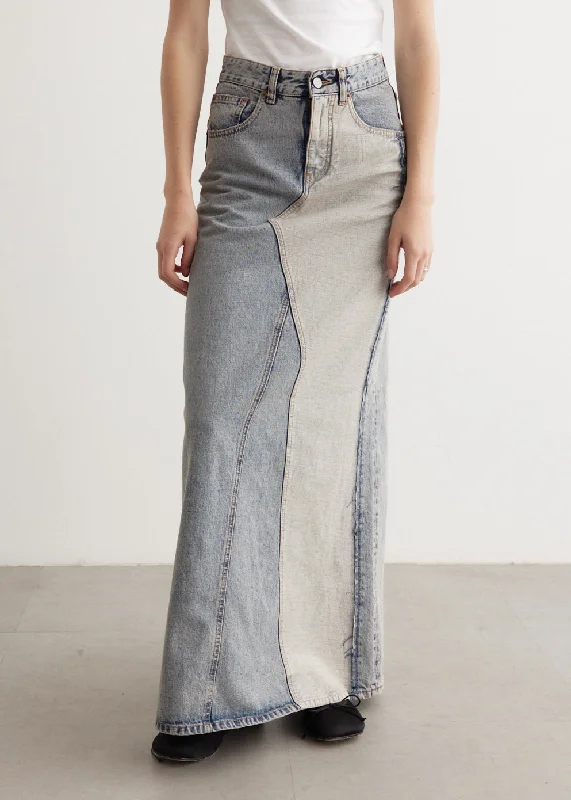 Long Denim Skirt