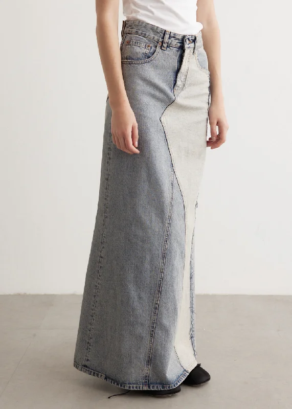 Long Denim Skirt