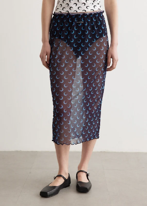 Mesh Midi Skirt