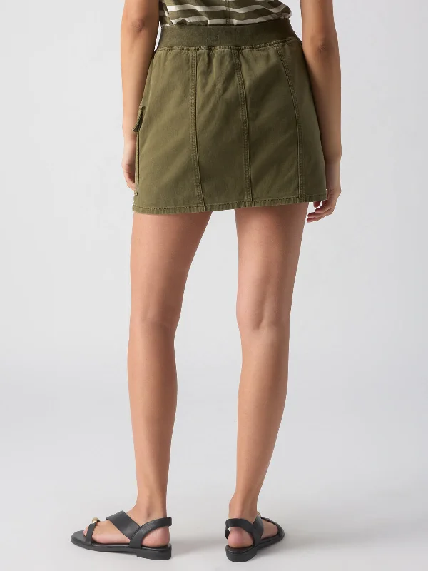 Surplus Essential Semi-High Rise Skirt Burnt Olive