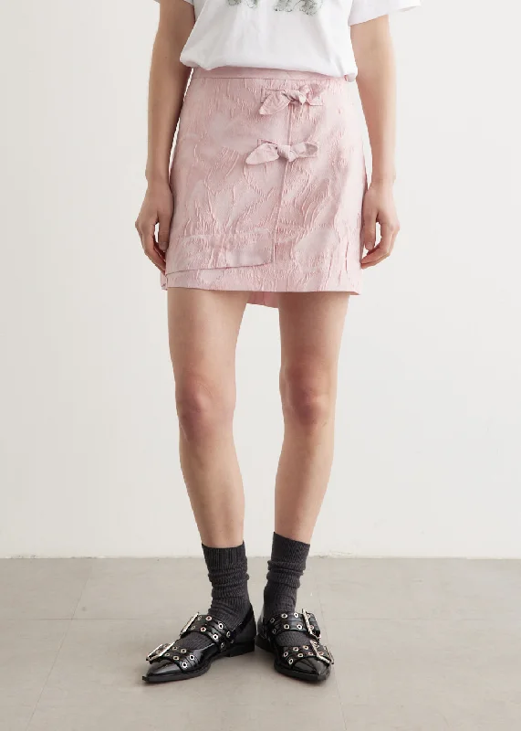 Textured Cloque Mini Skirt