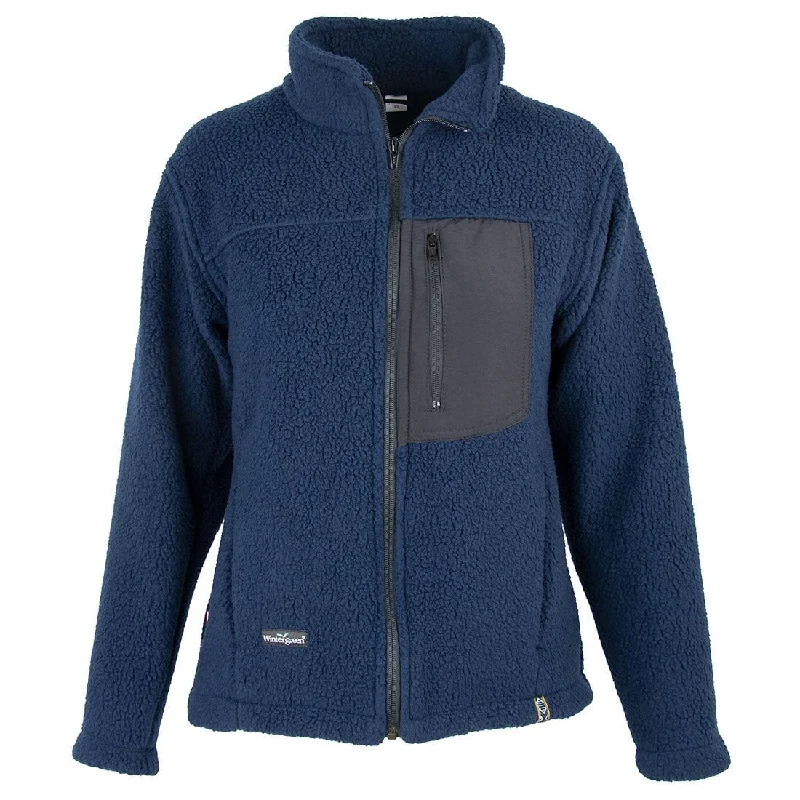 X-Small / Navy Shearling