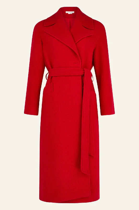 Wool Coat | Red