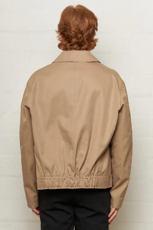 Roger Cropped Mac Coat Desert Beige