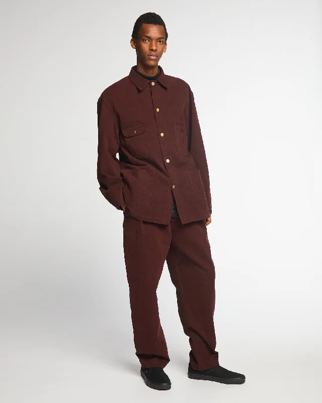 Alcatraz Jacket Brushed Twill Wine